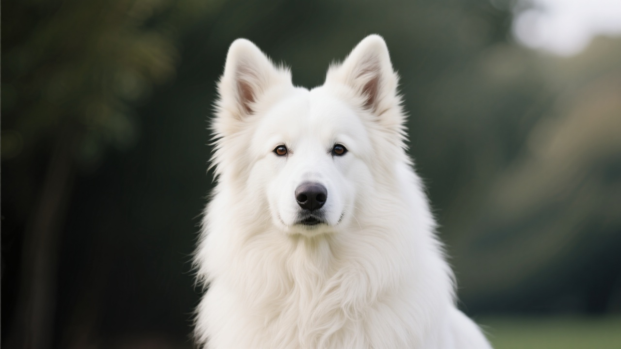 白色牧羊犬 主视图